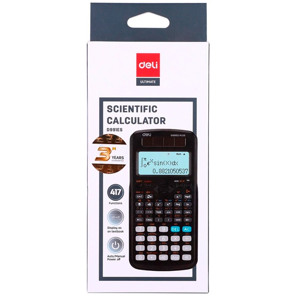 CALCULADORA CIENTIFICA DELI ED991ES NEGR