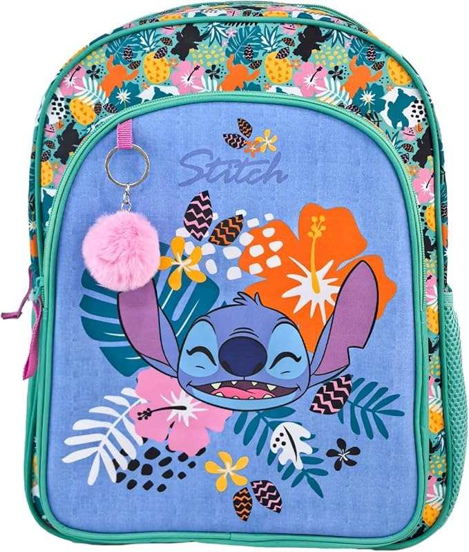 MOCHILA DOBLE COMPARTIM. STICH ANGEL