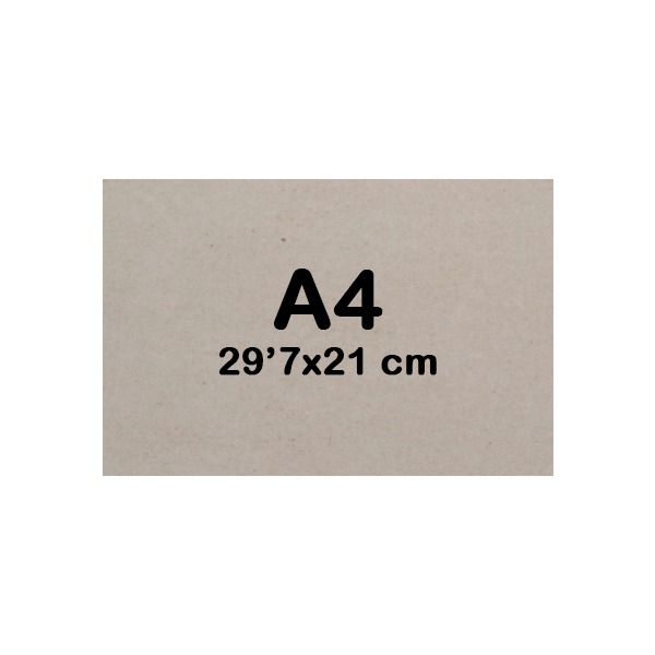 CARTON GRIS EXTRA 1'2MM TAMA¥O A4