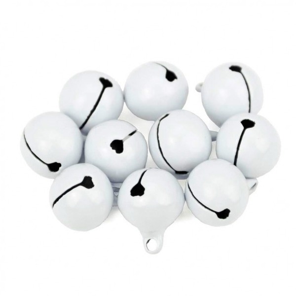 PAQ. 6 CASCABELES 14MM BLANCO