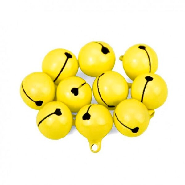 PAQ. 6 CASCABELES 14MM AMARILLO