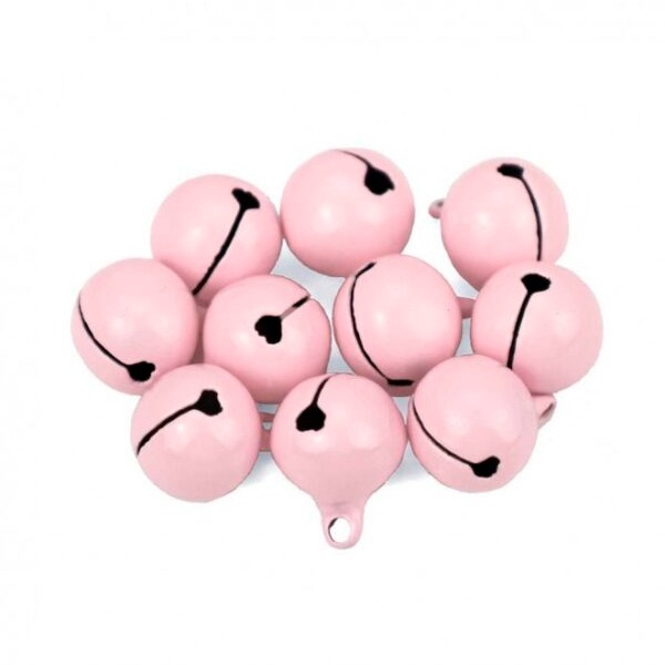 PAQ. 6 CASCABELES 14MM ROSA