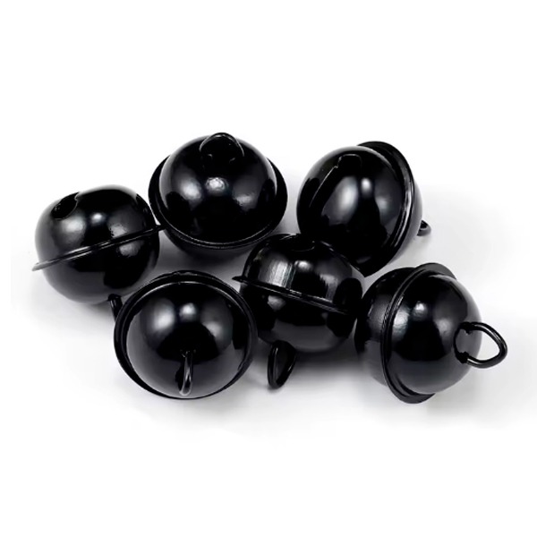 PAQ. 5 CASCABELES 22MM NEGRO