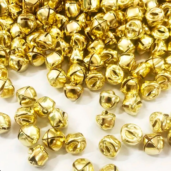 PAQ. 50 CASCABELES 8MM DORADOS
