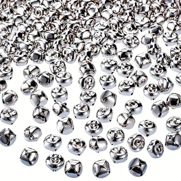 PAQ. 75 CASCABELES 6MM PLATEADOS