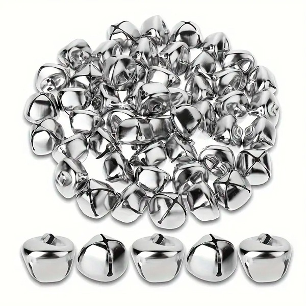 PAQ. 15 CASCABELES 12MM PLATEADOS