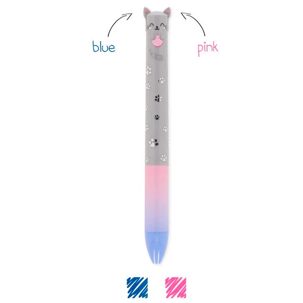BOLIGRAFO 2 COLORES CLICK&CLACK KITTY