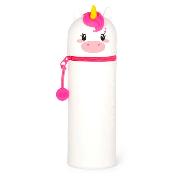 ESTUCHE SILICONA 2 EN 1-KAWAII-UNICORNIO