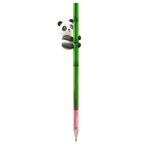 LAPIZ CON GOMA - I LOVE BAMBOO - PANDA