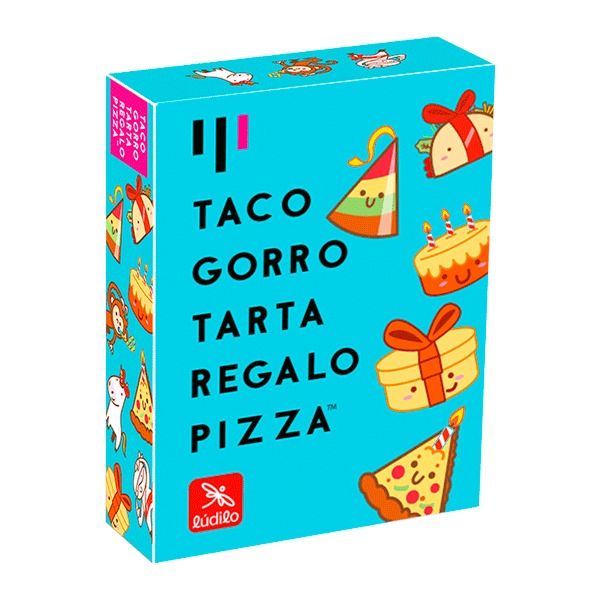 JUEGO TACO,GORRO,TARTA,REGALO,PIZZA