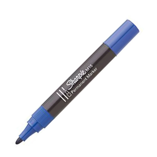 ROTULADOR PERMANENTE M15 P/REDONDA AZUL