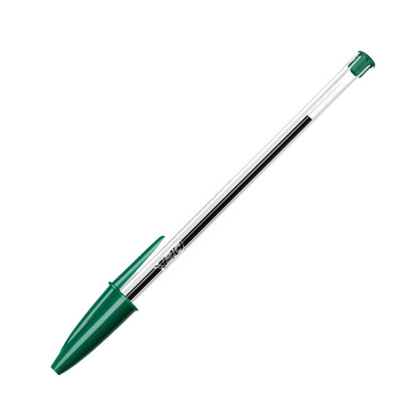 BOLIGRAFO BIC VERDE CRISTAL