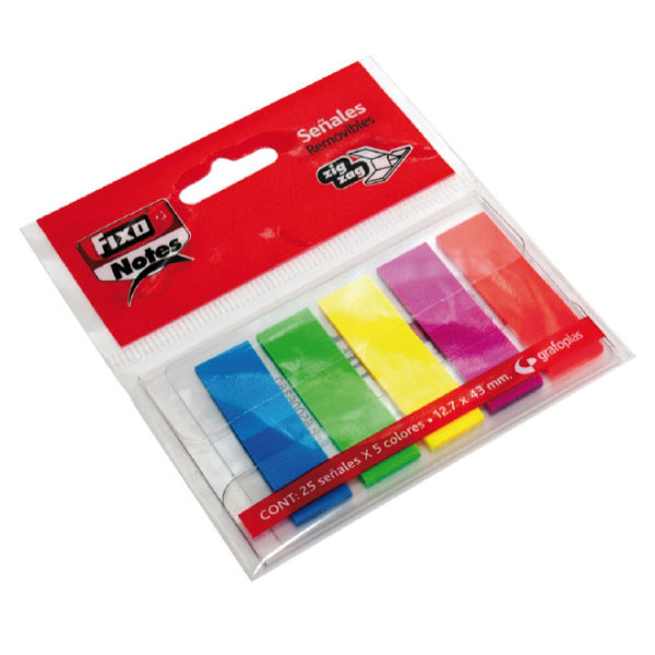 BLISTER 5 MARCADORES ZIG-ZAG 13X43MM 25