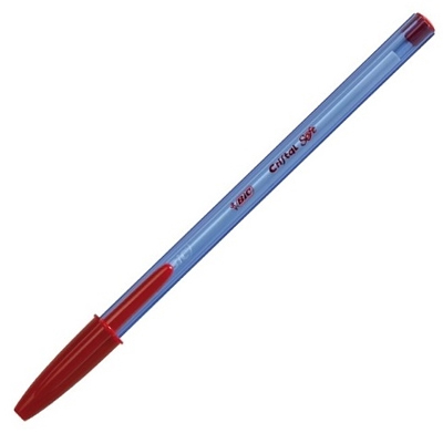 BOLIGRAFO BIC CRISTAL SOFT TRAZO M. ROJ