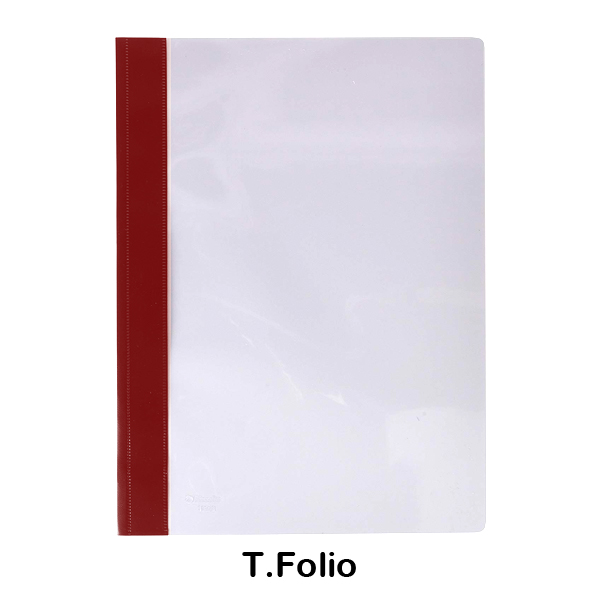DOSSIER FASTENER FOLIO PVC BURDEOS