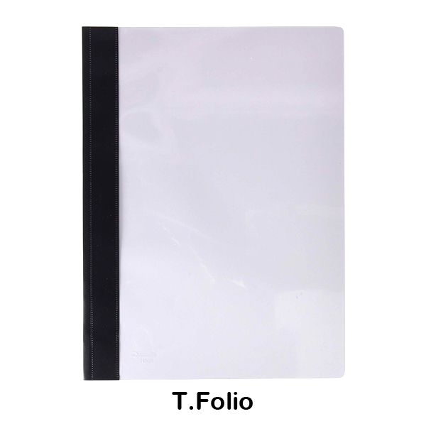 DOSSIER FASTENER FOLIO PVC NEGRO