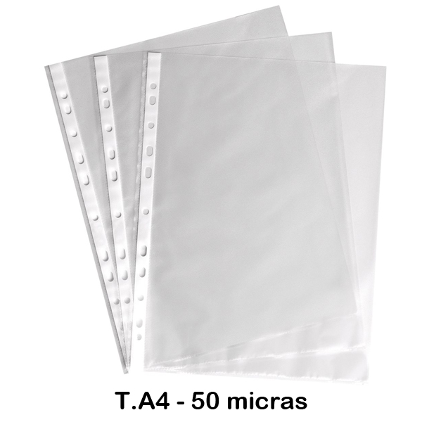 CAJA 100 FUNDAS A4 50MIC MULTITALADRO