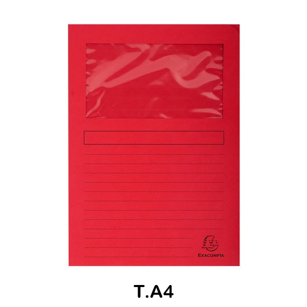PACK 25 SUBC.VENTANA 120GR ROJA
