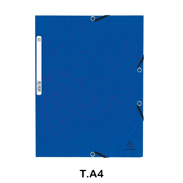 CARPETA C/GOMAS NATURE 355GR AZUL
