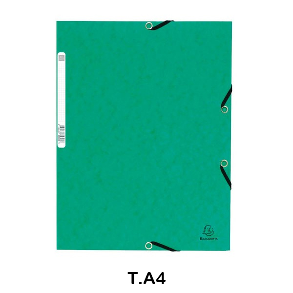 CARPETA C/GOMAS NATURE 355GR VERDE