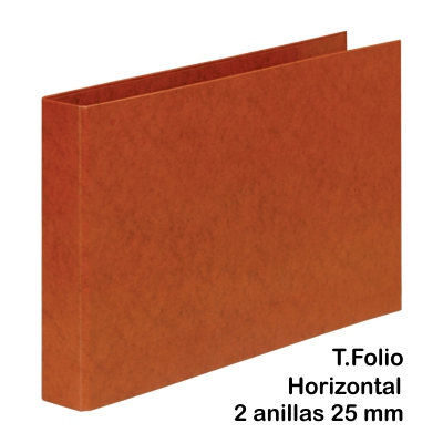 CARPETA CUERO FOLIO APAISADO 2AN 25MM