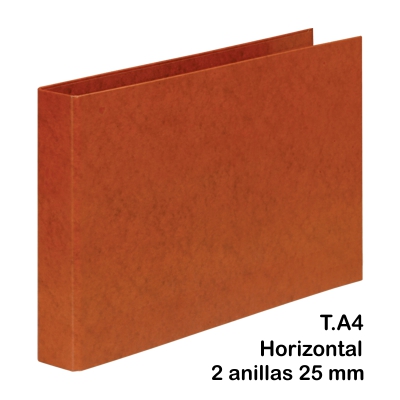 CARPETA CUERO T.A5 2AN. 25MM APAISADO