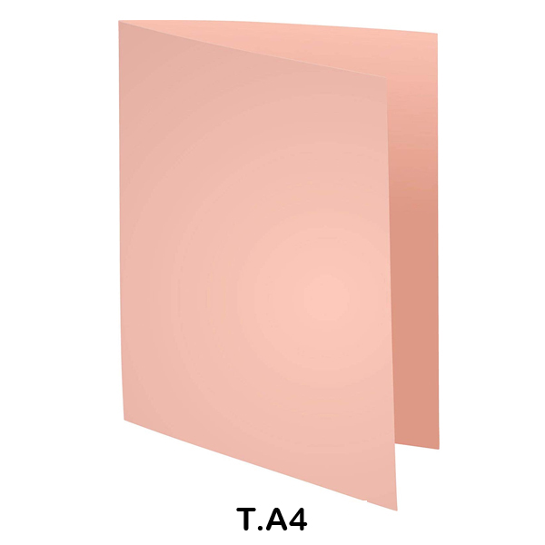 PACK 100 SUBCARPETAS A4 240GR. ROSA
