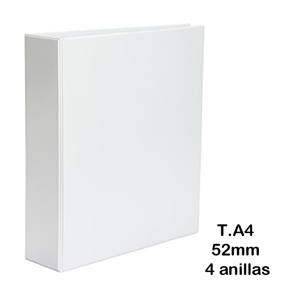 CARPETA CANGURO A4 4AN.55MM BLANCA
