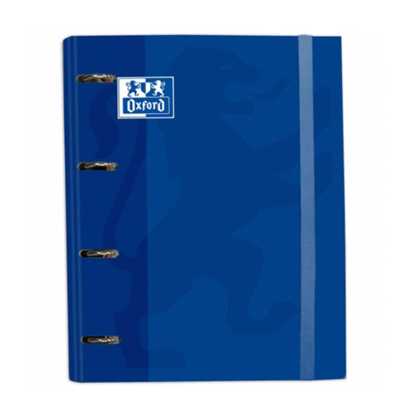 CARPETA A4+ 4ANILL.+REC. 5X5 OXFS AZUL