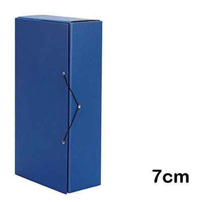 CAJA PROYECTO CARTON AZUL  7 CM.