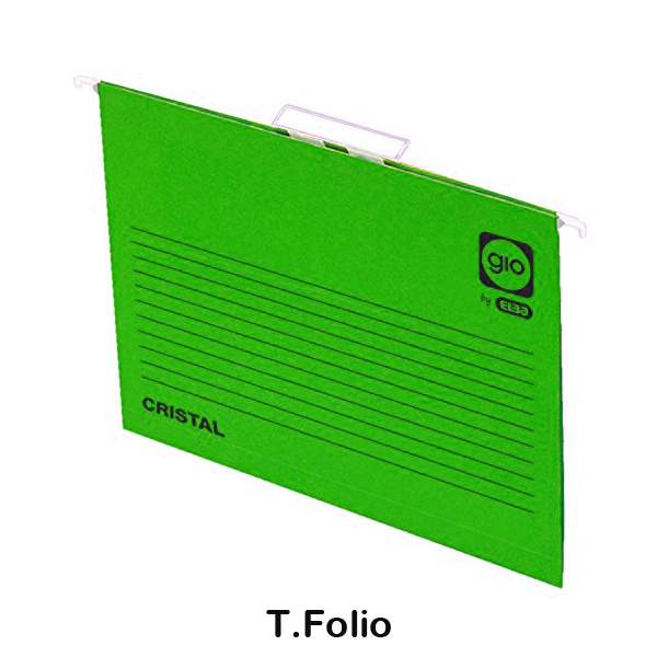 PACK 25 CARPETAS COLGANTES FOLIO VERDES