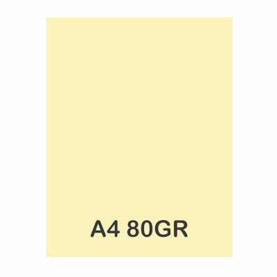 PAQUETE 100H PAPEL A4 80GR CREMA