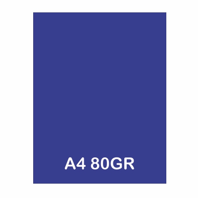 PAQUETE 100H PAPEL A4 80GR AZUL FLOJO