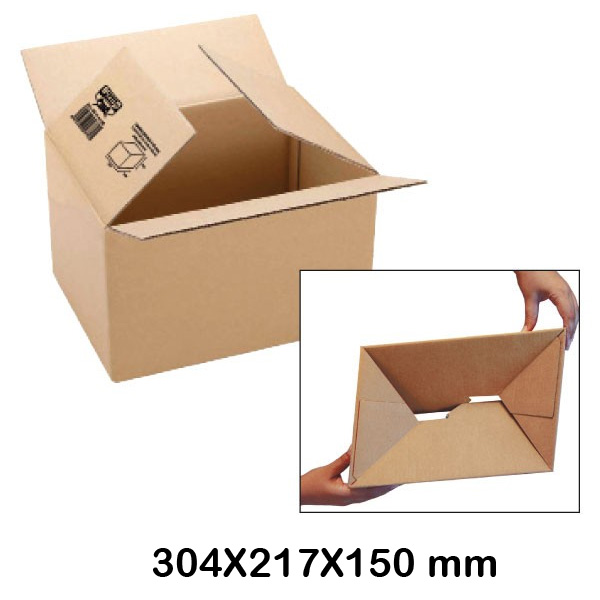 CAJA CARTON AUTOMONT. 3MM 304X217X150M.