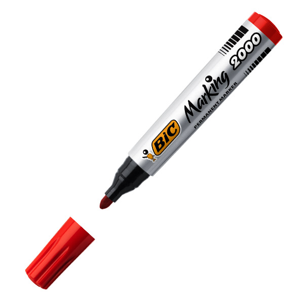 ROTULADOR PERMANENTE BIC 2000 ROJO