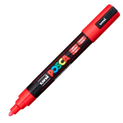 ROTULADOR POSCA MEDIUM 5MM ROJO