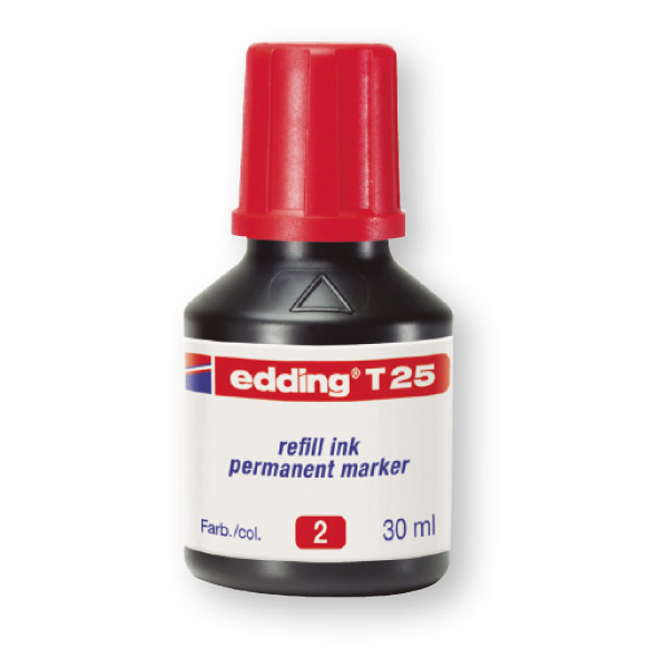 BOTELLA TINTA PERMANENTE 30ML ROJA