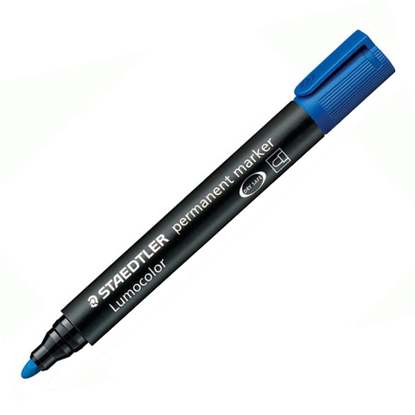 ROTULADOR PERMANENTE P/REDONDA AZUL