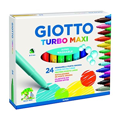 CAJA 24 ROTULADORES TURBO MAXI C/VARIOS
