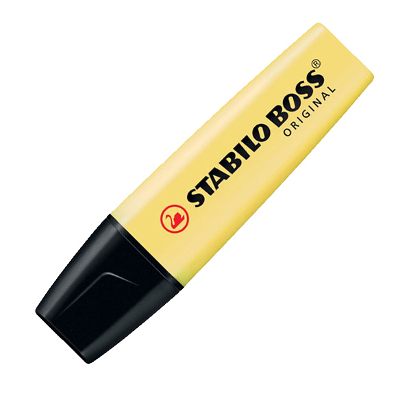 ROTULADOR FLUO STABILO AMARILLO PASTEL