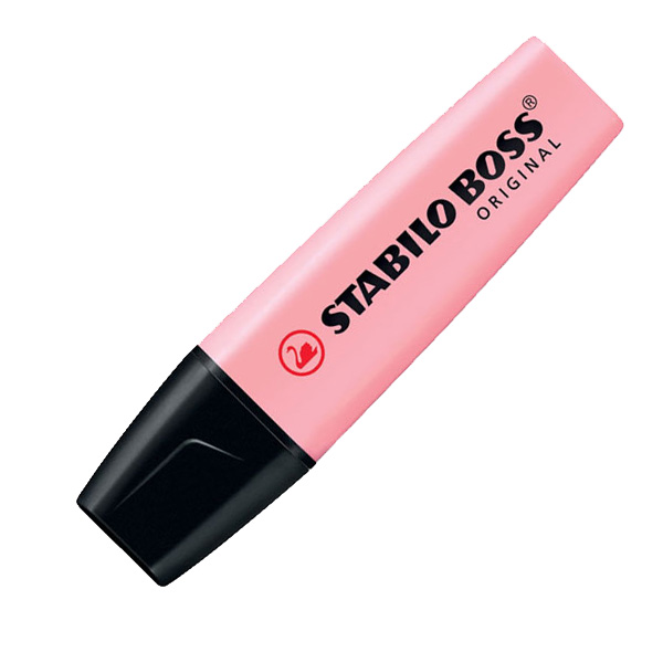 ROTULADOR FLUO STABILO ROSA PASTEL