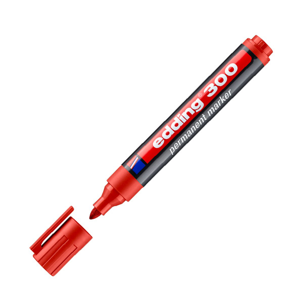 ROTULADOR PERMANENTE EDDING 300 ROJO