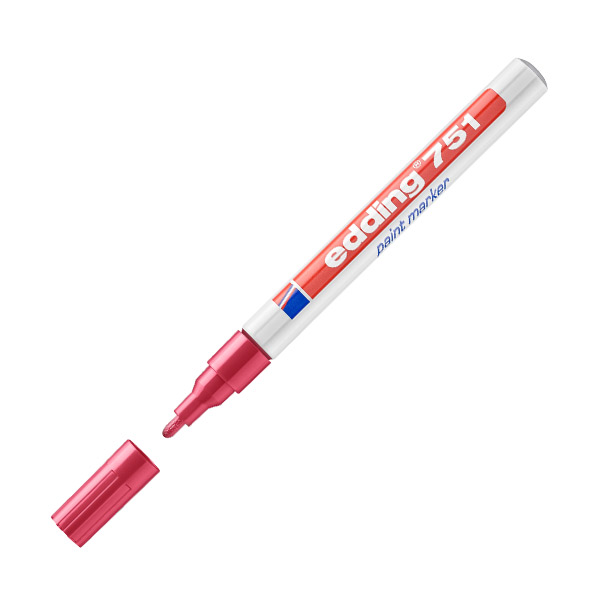 ROTULADORES TINTA OPACA EDDING ROJO