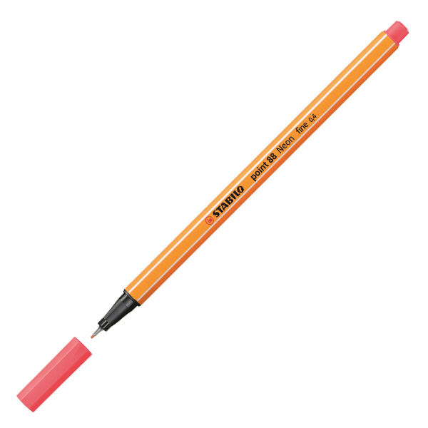 ROTULADOR PUNTA POINT88 T.4MM ROJO NEON