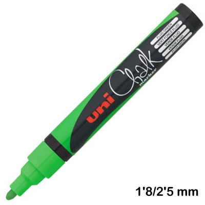 ROTULADOR UNI CHALK PWE-5M VERDE