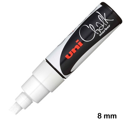 ROTULADOR UNI CHALK PWE-8K BLANCO