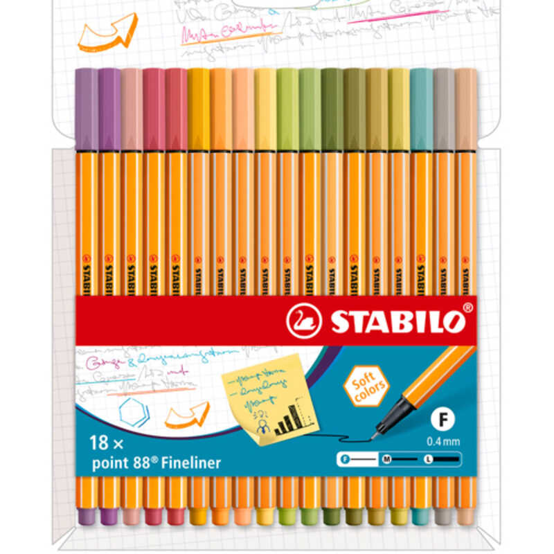 P.18 ROTULAD.STABILO POINT88 P.FINA 0,4