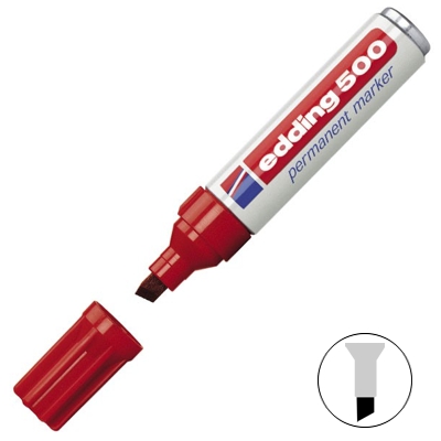 ROTULADOR EDDING  500 ROJO