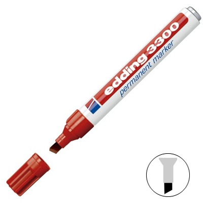 ROTULADOR EDDING 3300 ROJO P/BISELADA