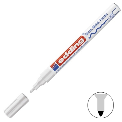 ROTULADOR TINTA OPACA EDDING 751 BLANCO